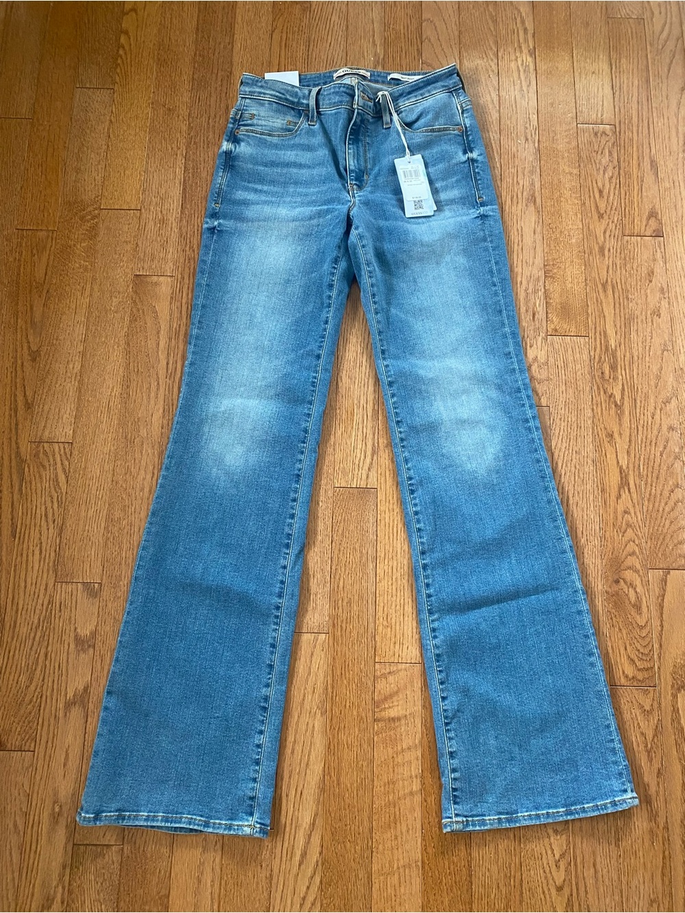 Guess Women's Light Blue Sexy Boot Mid Rise Jeans